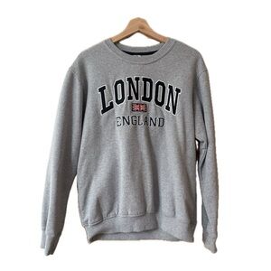 Grey London England crewneck sweatshirt